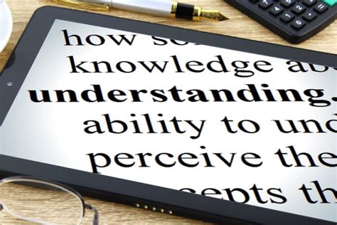 Understanding - Free of Charge Creative Commons Tablet Dictionary image