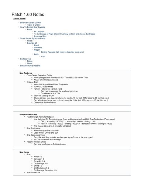 Patch Notes 1.60.pdf | DocDroid