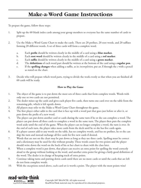 Game Instructions PDF | PDF | Semiotics | Linguistics