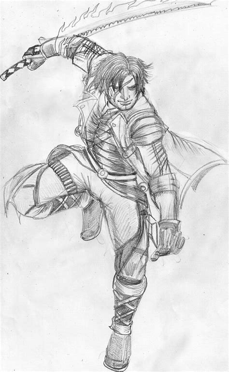 Main character attacking by gamerfan2000 on DeviantArt