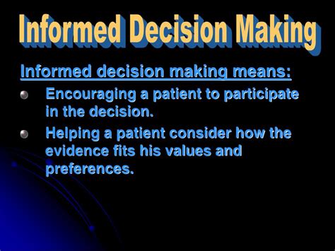 PPT - Prostate Cancer: Educating Men about Informed Decision Making ...