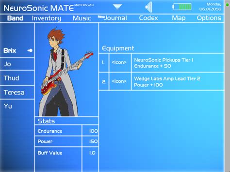 Character Stat Screen Concept image - Project Harmony - ModDB