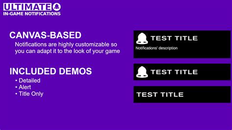 Ultimate In-Game Notifications by IntenseNation Assets