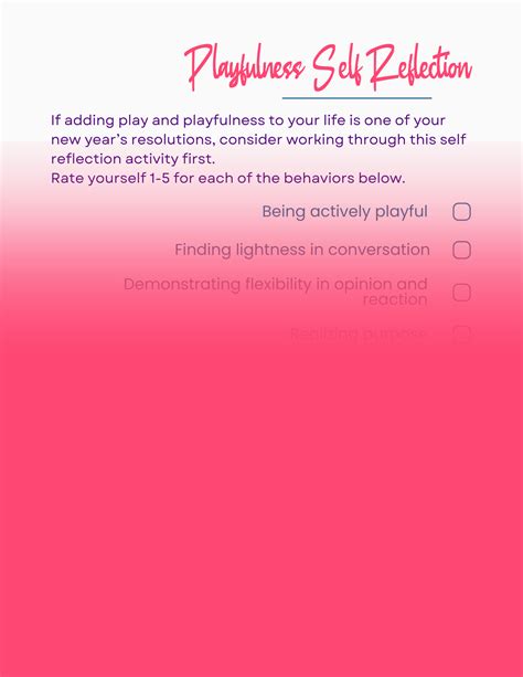 2024 Play Self Reflection Request — Playful Work Design