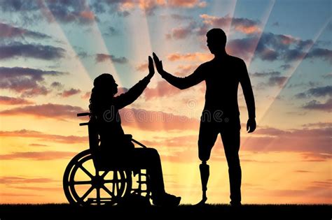 Concept of People with Disabilities Stock Photo - Image of injury, give ...
