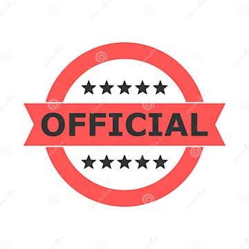Official Icon, Vector Illustration on White Background Stock ...