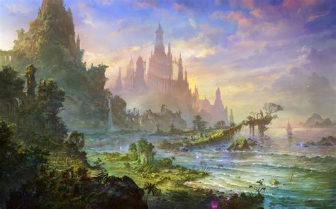 A fairly large collection of Location Art | Fantasy landscape, Fantasy ...