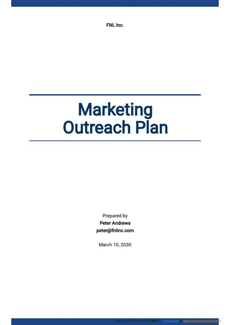 Social Media Outreach Plan Template - Google Docs, Word, Apple Pages ...