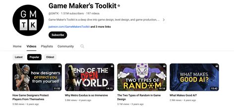 20 Best YouTube Channels for Game Developers