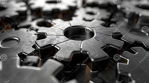 Synergy in Motion: Interconnected Gears. Concept Mechanical Engineering ...