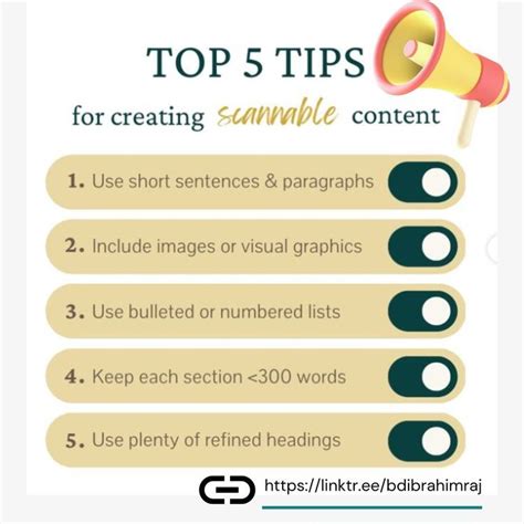 Top 5 tips for creating scannable content | Sentences, Tips, Content
