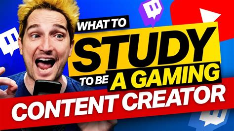 What to Study to Become a Gaming Content Creator ⚡ - YouTube