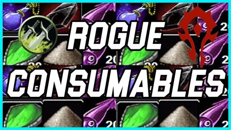Rogue Consumables for Raid DPS , Classic / Vanilla WoW ! - YouTube