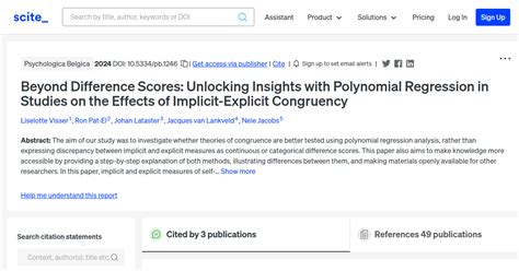 Beyond Difference Scores: Unlocking Insights with Polynomial Regression ...
