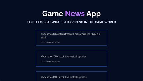 How to build a Game News App using Gaming News API?