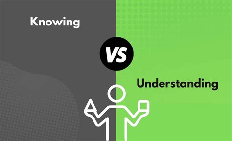 Knowing vs. Understanding - What's The Difference (With Table) | Diffzy ...