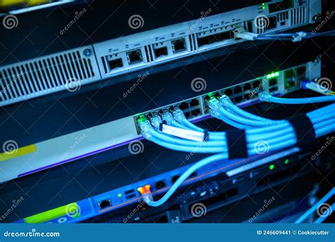Bundled cabling stock image. Image of close, ethernet - 246609441