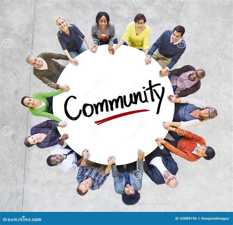 Diverse People in a Circle with Community Concept Stock Photo - Image ...