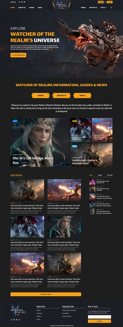 Gaming News Website UI/UX Design by Sabbir Hossain Abir on Dribbble