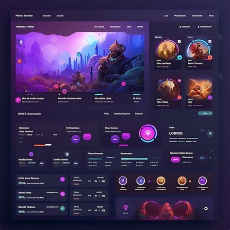 Premium Photo | Web Dashboard Gaming Game Analytics Dashboard Card ...