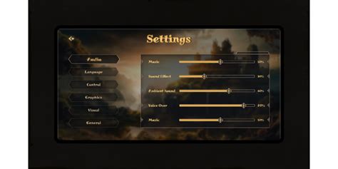 Game settings Page Design | Figma