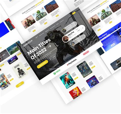 Landing Page Concept for a Gaming News Website. on Behance