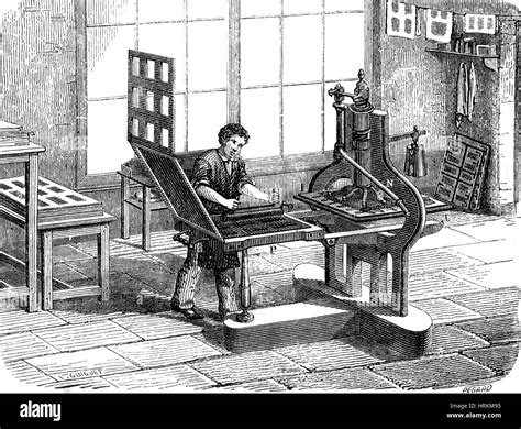 First Printing Press Stock Photos &amp; First Printing Press Stock Images ...