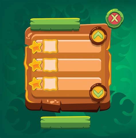 Premium Vector | Game information panel. vector illustration