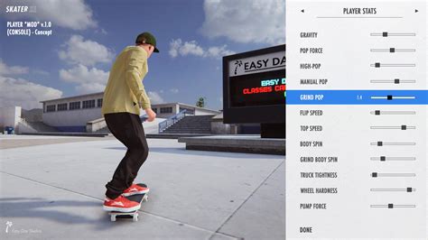 PLAYER “MOD” v.1.0 (CONSOLE) - Concept (What do you think?) : r/SkaterXL