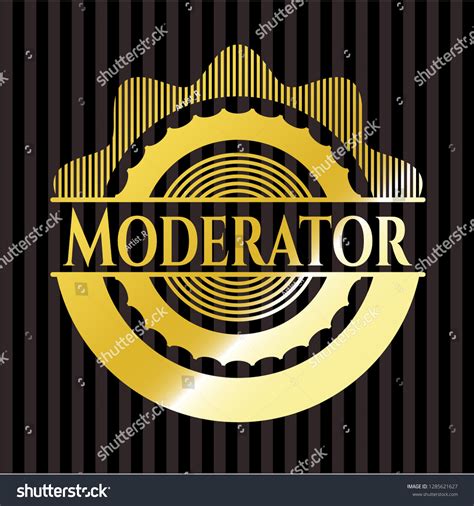 Moderator Gold Badge Emblem: เวกเตอร์สต็อก (ปลอดค่าลิขสิทธิ์ ...