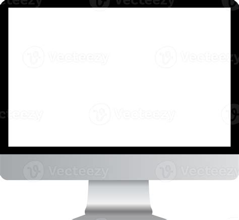 Realistic computer monitor illustration. Device screen mockup. 13895097 PNG
