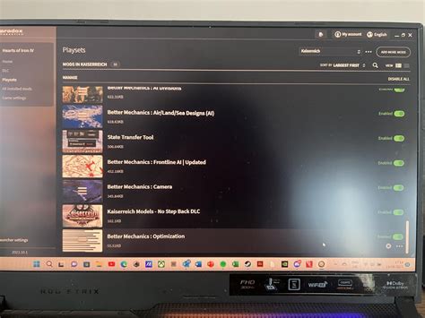 Hello everyone, I created a mod load order that was working fine until ...
