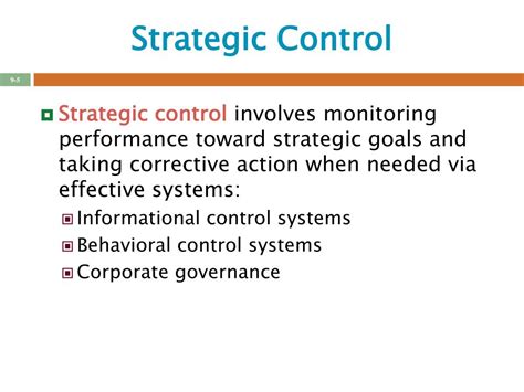 PPT - Strategic Control and Corporate Governance PowerPoint ...