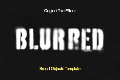 Premium PSD | Blurred text effect