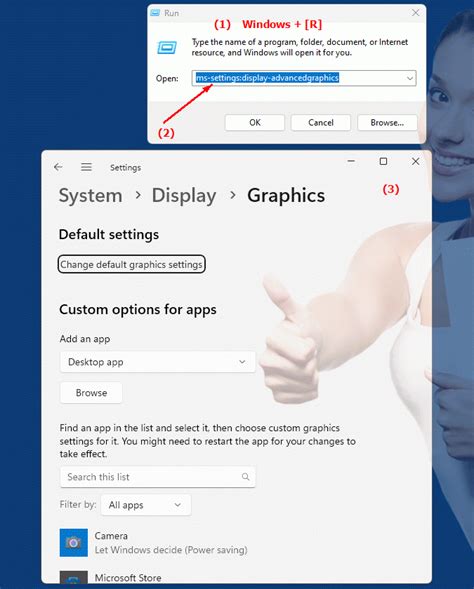 Advanced graphics settings in Windows - customization and optimization