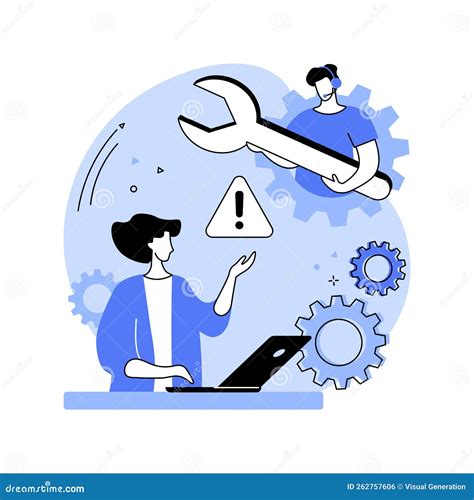 Troubleshooting Isolated Cartoon Vector Illustrations. Stock Vector ...