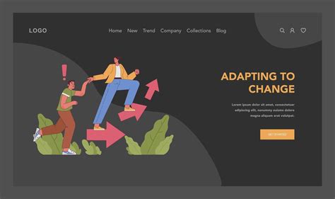 Adapting to change concept. Flat illustration 45374583 Vector Art at ...