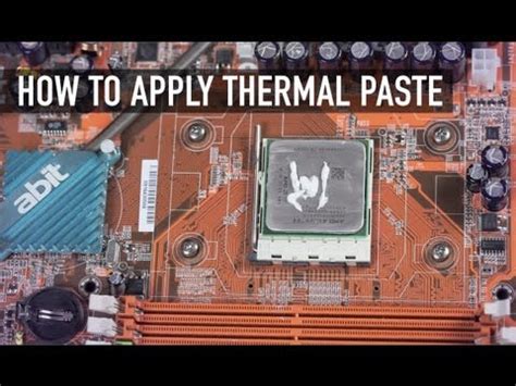 How To Apply Thermal Paste - YouTube