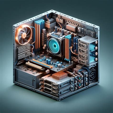 Premium Photo | Stunning computer hardware Internal PC Component Images