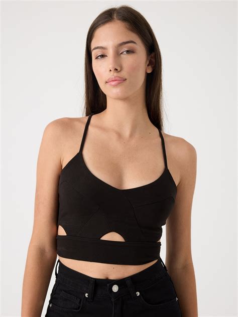 Top cropped cut out | Tops y Bodies Mujer | INSIDE