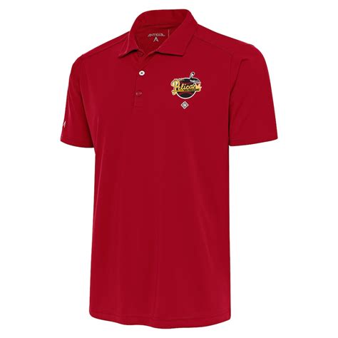 Men's New Orleans Black Pelicans Antigua Red Tribute Polo