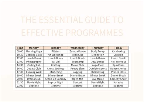 Free Essential Guide Templates For Google Sheets And Microsoft Excel ...