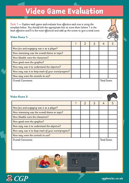 Video Game Evaluation (Years 5-6) | CGP Plus