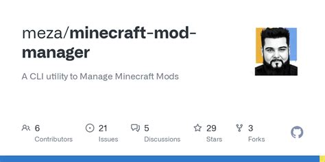 GitHub - meza/minecraft-mod-manager: A CLI utility to Manage Minecraft Mods