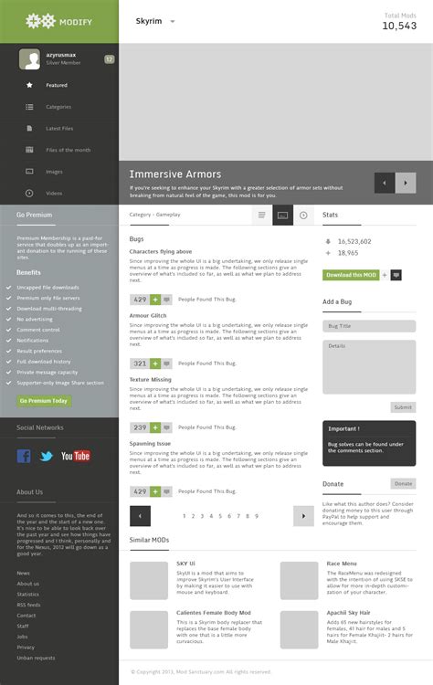 Game Modding Website by azyrusmax | ThemeForest