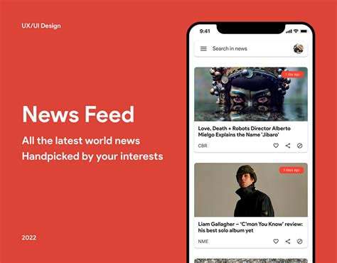 News Feed | Mobile App on Behance