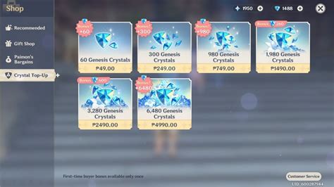 All Purchases in Genshin Impact