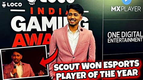 SCOUT Won Esports Player Of The Year In Indian Gaming Award🔥 | SCOUTOP ...