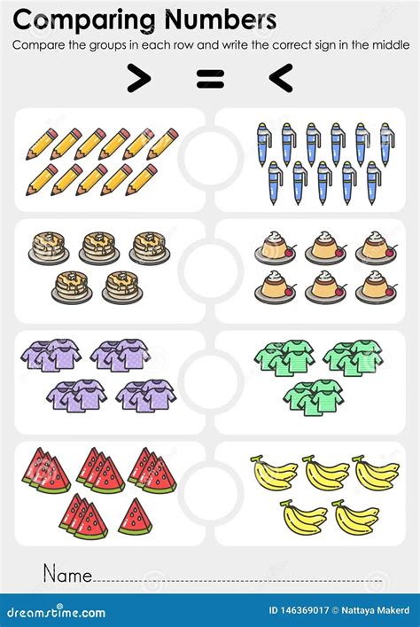 Count And Compare Worksheets - Printable Word Searches