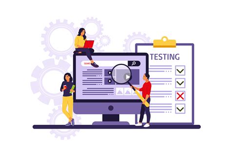 People testing software fixing bugs in hardware device. Application ...